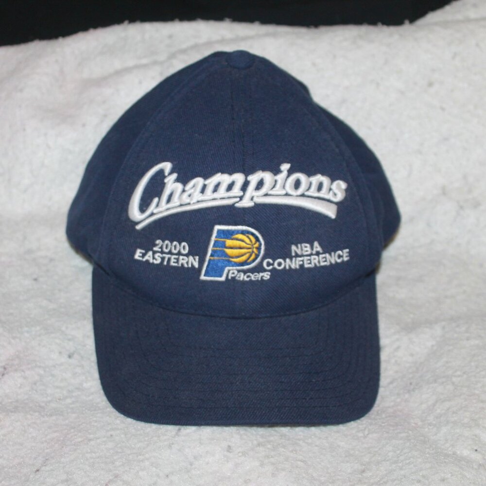 Vintage Puma Indiana Pacers Blue 2000 Eastern Conference Champions Snapback OSFA
